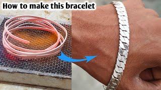 How to make pure silver bracelet/how to make silver bracelet/Jewelry Making