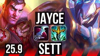 JAYCE vs SETT (TOP) | 4/1/2 | EUW Master | 25.9