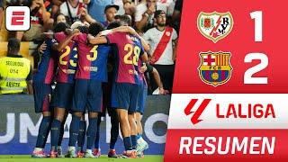 BARCELONA remontó y derrotó 2-1 al RAYO VALLECANO con gol  de DANI OLMO en su estreno | La Liga