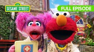 Elmo and Abby Play Boo Boo Busters! | THREE Sesame Street Full Episodes