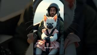  Tiny Kitten on a Crashing Plane? ️ #cat #cattales #catfunny #animation