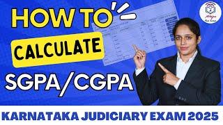 How to Calculate SGPA/CGPA l Civil Judge Application Process Karnataka 2025 l Aparna Bhat l