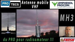 Antenne PROCOM mobile VHF MH-3BZP4R  du PRO pour #radioamateur #amphenol