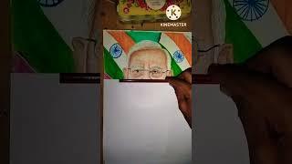 How to make Narendra Modi drawing #narendra Modi # shiv art and craft studio