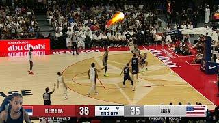 FlightReacts To USA vs SERBIA | USAB SHOWCASE | FULL GAME HIGHLIGHTS | July 17, 2024!