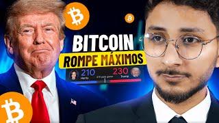 BITCOIN ROMPE MÁXIMO HISTÓRICO y Gana Trump l Trading y Análisis de Bitcoin