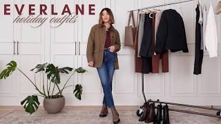 Everlane Black Friday 50% off | Casual holiday outfit ideas - best leather boots for fall and winter