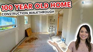 Charming 100 Year Old House Flip During Renovation Walkthrough