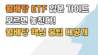 ETF 월배당의 모든 것! 용어 정리부터 실전 활용 꿀팁까지, 이 영상 하나로 끝!