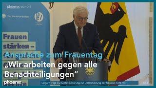 Ansprache zum Welt-Frauentag von Frank-Walter Steinmeier (Bundespräsident) am 07.03.2025