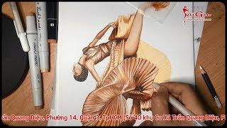 Học vẽ thiết kế thời trang - Fashion sketch / illustration - FDA