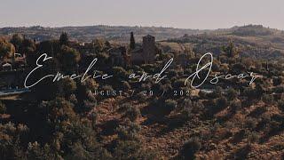 Emelie & Oscar Cinematic Wedding Video Tuscany Italy 2022 Sony A7 DJI Mavic