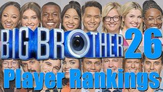 Big Brother 26 - Player Rankings