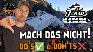 NIEMALS NACHMACHEN! Fehler bei 7vs.Wild Crashed⎟Do’s & Don’ts, Survival Skills, Reaction, Analyse