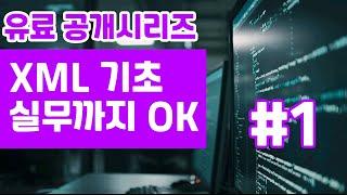 xml 왕초보를 위한 유료강의 기초부터 실무까지 모두 전격개방 xml basics tutorial. 1