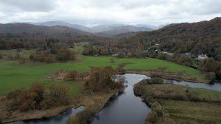 Ambleside Waterhead / Windermere / Galava Roman Fort / Ambleside / Lake District / Cumbria / Drone