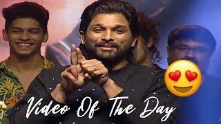 Allu Arjun Imitates Priya Prakash Varrier | Lovers Day Movie Audio Launch | 2019 Telugu Movies