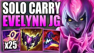 THIS NEW EVELYNN JUNGLE BUILD PATH MAKES SOLO CARRYING VERY EASY! - Gameplay Guide League of Legends