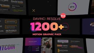 Motion Graphic Pack Templates Bundle for DaVinci Resolve