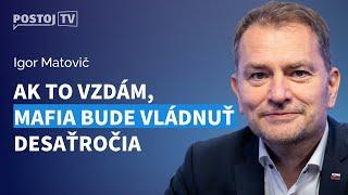 Igor Matovič: Ak odídem, mafia bude vládnuť desaťročia