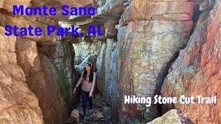 Hiking Monte sano state park, Stone cut Trail (caves and more)