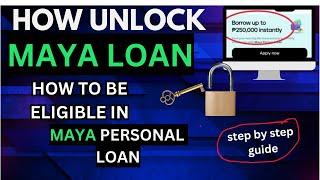 how to be eligible for maya personal loan | how to be qualified in maya loan