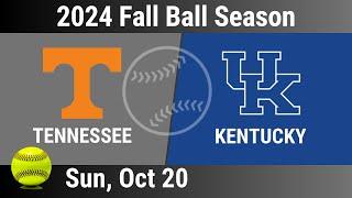 2024 Oct 20 - Softball - Tennessee vs Kentucky - 2024 Softball Fall Ball - 20241020