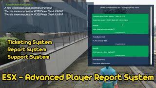 (2021) GTA V - FIVEM (ESX) Report/Ticket/Support System!