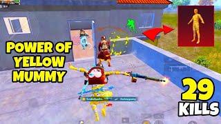 YELLOW MUMMY SUIT SECRET POWERS HELP ME GET 29 KILLS | BGMI Gameplay