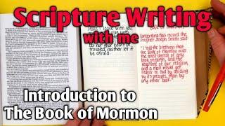 Introduction to the Book of Mormon | Scripture Writing with Me