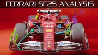 Ferrari  SF-25  -  Aerodynamics Analysis and Initial Thoughts