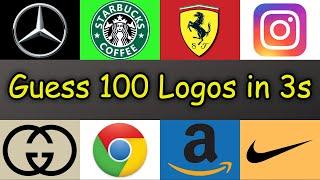 Guess 100 Logos in 3 Seconds (Logo Quiz)