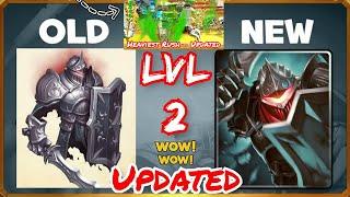 Castle Crush  SOLO HOLLOW KNIGHT vs GANGS OF SKELETONS  LVL 2 POWER UPDATE RUSH  Castle Crush