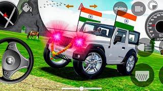 Dollar (Song) Modified  Mahindra White Thar || Indian Car Simulator 3D || Car Game 3D || Part 2