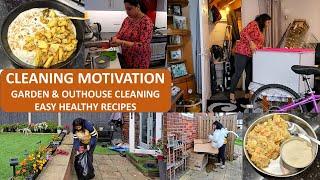 Garden & Outhouse Cleaning | Navratri Day 5 & 6 | Easy Fasting Recipes | Diwali Cleaning