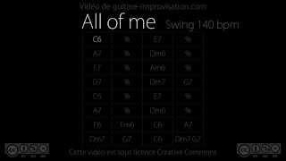 All of Me : Backing Track (140 bpm)