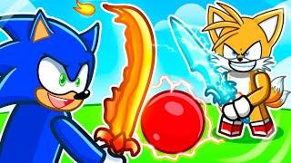 Sonic vs Tails BLADE BALL in Roblox!