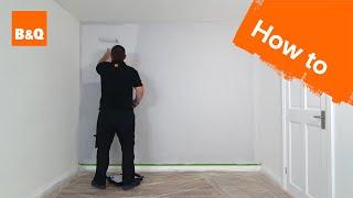 How to paint a wall