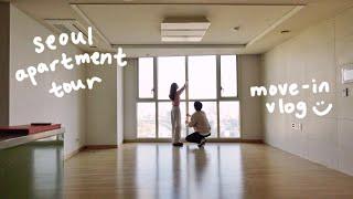 move-in vlog  our newlywed home!  seoul apartment tour + renovations