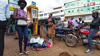 INCREDIBLE STREET LIFE in Downtown Kampala Uganda African Walk Videos