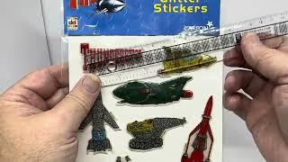 Vintage 1999 Gerry Andersons Thunderbirds International Rescue Vinyl Sticker Set Dekkertoys Ltd 1999