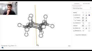 Symmetry in Cyclohexane Chair Form | Cyclohexane Chair Conformation point group | all elements