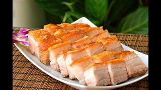 Siu Yuk, Chinese Crispy Roast Pork Belly: Hong Kong Chachaanteng-style Cantonese pork, at home (烧肉)