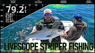 Striped Bass Fishing with Garmin Panoptix LiveScope.