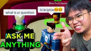 Blox Fruits - PAANO MAGING YOUTUBER? (Q&A)