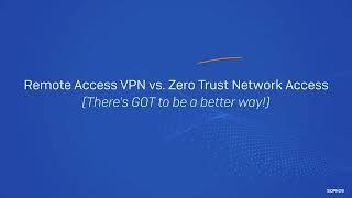 Remote Access VPN vs Zero Trust Network Access (ZTNA)