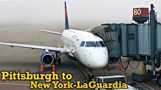 Full Flight: Delta Connection E170 Pittsburgh to New York-LaGuardia (PIT-LGA)