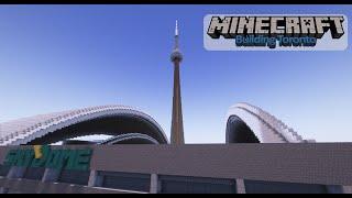 A Fully Retractable Skydome Roof in Minecraft Building Toronto!