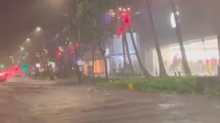 State of emergency as storm floods Honolulu, Hawaii  December 6 2021 kona low waikiki oahu