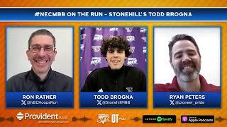 #NECMBB On The Run - Stonehill's Todd Brogna